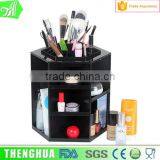 Rotation Hexagon Make-up Tools Plastic Storage Box Organizer Cosmetic Case thumbnail-3