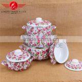 Best Selling Multi-functional Ceramic/ Enamel Stew Pot / Cooking Set With Full Decal thumbnail-2
