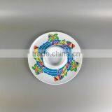 Fashion Design Holiday Seabeach Print Plastic Dip, Round Party Divided Plastic Plates thumbnail-1