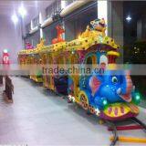 HIGH QUALITY FIBER REINFORCE PLASTIC AMUSEMENT PARK TOURIST ELECTRIC TRAIN thumbnail-1