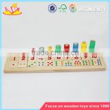 Wholesale hot math teaching aid wooden number learning toy preschool wooden number learning toy W12E002