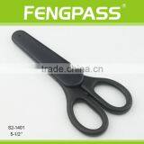S2-1401 5-1/4" 2CR13 Stainless Steel ABS Plastic Handle Paper Cutting Stationery Scissors/ Children Scissors With Plastic Holder thumbnail-1