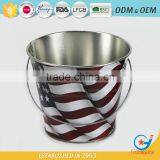 Garden Galvanized or Iron Herb Planter Metal Outdoor Flower Boxeswith Handle thumbnail-2