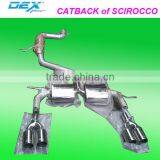 Auto Part Performance Tuning Racing Exhuast Muffler Catback of Scirocco thumbnail-1