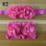 Fabric Flower Headband for Kids Hair Accessories, Foot Flower Band for Baby Girl thumbnail-1