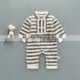Chinese Style Baby Clothes Boy Cotton Striped Evening Jumpsuits for 0-2 Years Old Baby thumbnail-3