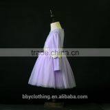 Kids Girls Boutique Dress 2017 Autumn Embroidered Princess Flower Dress for Weddings Baby Girl White Party Dress 4-8 Year thumbnail-2