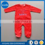 Customized Cheap Baby Girl Romper Oem Baby Velvet Romper thumbnail-1