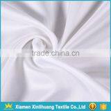 Competetive Price 50Dx75D White Color 100% Polyester Plain Satin Fabric