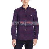 OEM Design Casual Long Sleeve Stripe Flannel Shirt thumbnail-3