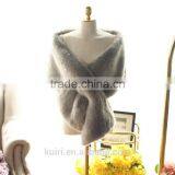 Autumn and Winter Women's Ultra Long Fox Faux Fur Collar Muffler Scarf Fur Scarf Raccoon Fur Cap Super Big Cape Shawl thumbnail-4