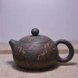 Hot Sale Half Gourd Engarving Nixing Clay Tea Pot Small Tea Pot Similar With Matte Color thumbnail-2