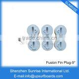 Surfboard FCS Fin Box Plastic White 9 Degree Board Fin Plug FCS Fusion Surf With Fin Key thumbnail-1