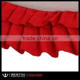 Double Ruffle Burlap Christmas Tree Skirt thumbnail-5