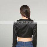 New Fashion Polyester Crop Top Cardigan 2017 Women thumbnail-4