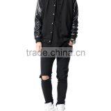 Customized Men's/Women's PU Leather Sleeves Jacket T13358 thumbnail-4