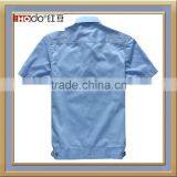 CUSTOM BLUE COLOR SHORT SLEEVE SECURITY PERSONNEL WORK SHIRT thumbnail-2