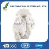 High Quality Baby Girls' 3 Piece Terry Cardigan Set Winter Clothing Sets for Baby Boy 2016 thumbnail-1