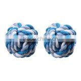Cotton Pet Products Chew Molar Knot Toy Durable Ball Blue thumbnail-3