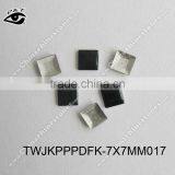 Hot Fix Nailhead 7x7mm Square Studs Black Color For Clothing Decoration thumbnail-1