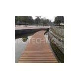 Waterproof and Barefeet WPC Outdoor Decking Flooring With Natural Wood