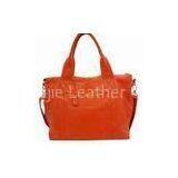 Spacious Women Handmade Leather Handbags Zipper Sling Bag For Meeting thumbnail-1