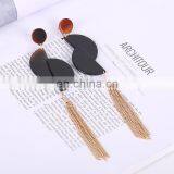 Fashion Acetic Acid Earring Drop Earring With Long Chain thumbnail-4