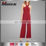 2016 Pictures Of Latest Tops and Trousers Designs Contemporary Cross Front Jumpsuit thumbnail-1