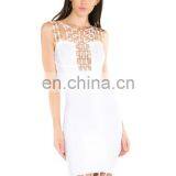 Amigo Black Sleeveless Backless Bandage Dress Sexy Long Nightclub Dresses Hollow Out With Metal Buckle thumbnail-5