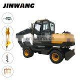 Japanese Used Multifunction Mini Digger Wheel Excavator for Sale thumbnail-5