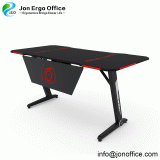 Ergonomic Gaming Desk w/ RGB Light Gaming Workstation Desk thumbnail-2