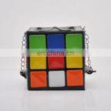 New Fashion Personality Cute Rubik's Cube Bag Shape Handbag Handbag Handbag Clutch Bag thumbnail-3