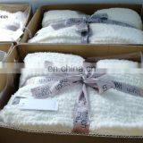 Barefoot Dreams Super Soft Luxury Best Selling White Color Most New Tech Micro Feather Yarn Knit Baby Adult Throw Blanket thumbnail-7