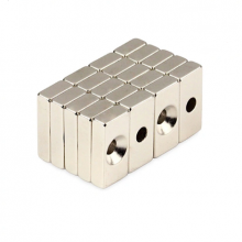 Strong Rectangle Neodymium Magnet With Screw Holes for Industry thumbnail-3