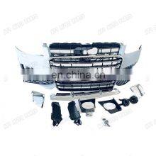 high quality plastic front bumper RS8 type front grill in ABS for Audi A8 W12 D5 body kit