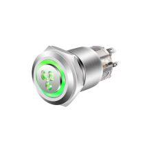 J&V 19MM Metal High Head Self-locking Switch Push Button thumbnail-5