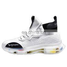 2021 spring and autumn new cross-border trend three air cushion avant-garde luminous men's casual plus size sneakers