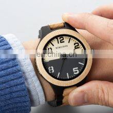 BOBO BIRD Handmade Wristwatch Wooden Watches Men Luxury Business With Maple Wood Band Dropshipping thumbnail-3