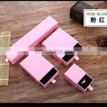 Wholesale Custom Logo Printed Paper Jewelry Box Factory Supply Cheap Drawer Slide Out Jewelry Packaging Box thumbnail-2