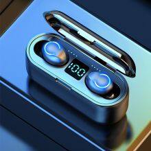 Original F9 Earphones 5.0 TWS Touch Headset HiFI Stereo In-ear Earbuds Wireless Headphones F9 TWS for Sport