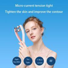 Dual-Action Beauty Facial Roller Massager With V-Shape Lifting Slimming Chin Care Electric EMS Massaging Belt Personal Skin Care thumbnail-4