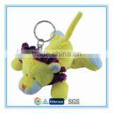 Cute Yellow Small Size Mini Plush Lion Keychain Toy thumbnail-1