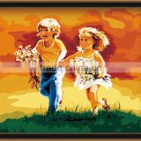 Oil painting by numbers DIY digital painting on canvas childhood memory for kids room 5074