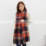 Wholesale Woman Plaid Cashmere Pashmina Scarf And Shawl thumbnail-2