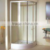 Portable Corner Sector Fiberglass Shower Cabins Readly Made Tempered Laminated Glass Shower Enclosures Hotel Bathroom Equipment thumbnail-6