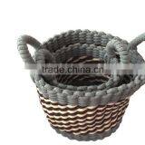 Handmade Colorful Sewing Rope / Fabric Storage Basket thumbnail-3