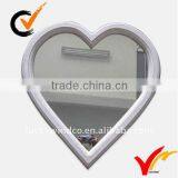 Wooden White Handicraft Heart Shaped Wall Mirror thumbnail-1