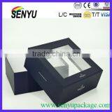 Two Pieces Paper Cake Packaging Box Clear Window
