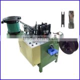 Cap and spring assembly machine of slider making machine for new type auto-lock slider