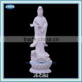Large Outdoor White Marble Buddha Statues